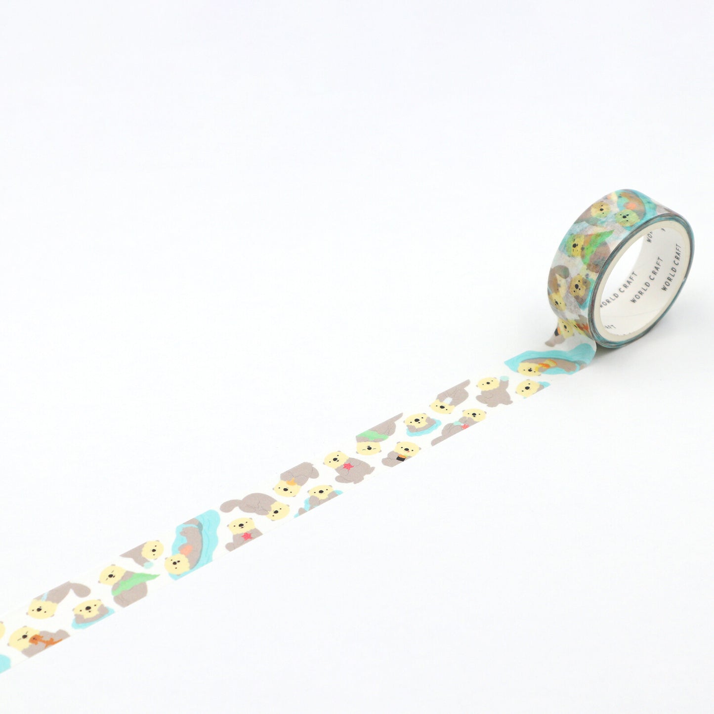 Rakko Mamire Masking Tape – Cute Sea Otter Pattern