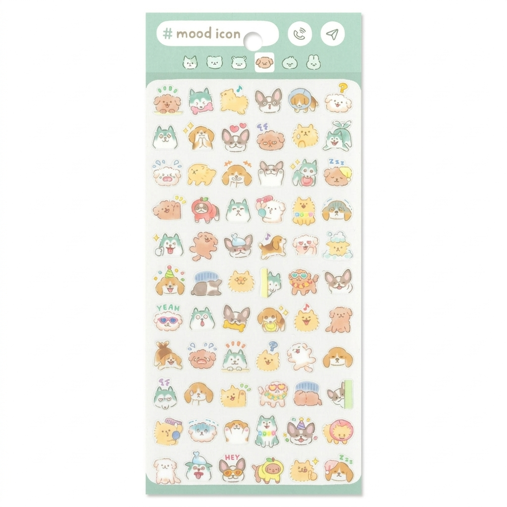 Japanese Kawaii Character Sticker Sheet – Journaling & Scrapbooking Stickers