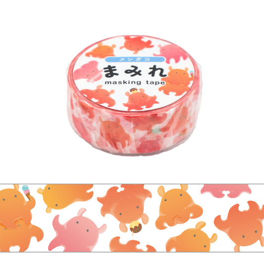 Mendako Mamire Masking Tape – Cute Flapjack Octopus Pattern