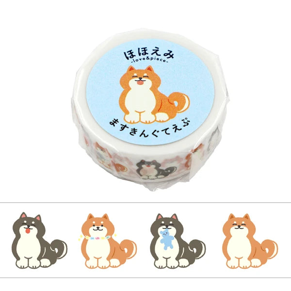 Hohoemi Masking Tape – Kawaii Shiba Inu Characters