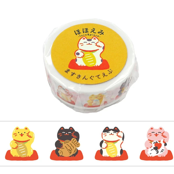 Hohoemi Masking Tape – Maneki Neko Characters