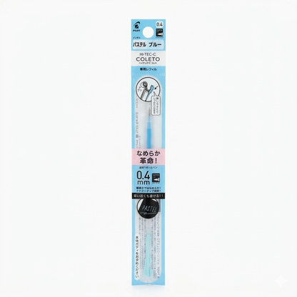 Pilot Hi-Tec-C Coleto Pastel Ink Refill 0.4mm – (Violet / Orange / Blue / Pink)