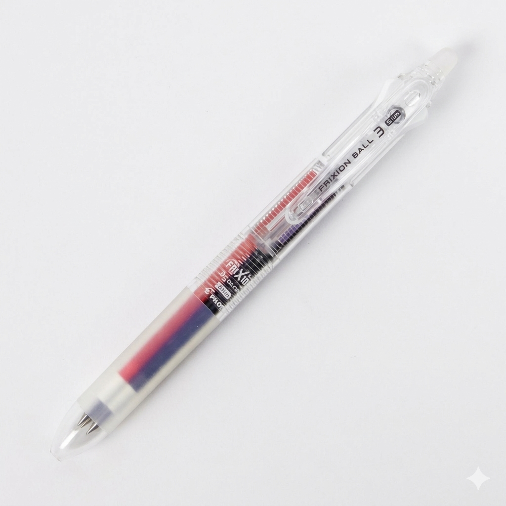 Pilot FriXion Ball 3 Slim Erasable Ballpoint Pen – 3 Colour 0.38mm