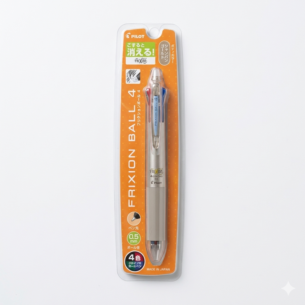 Pilot FriXion Ball 4 Erasable Ballpoint Pen – 4 Colour 0.5mm