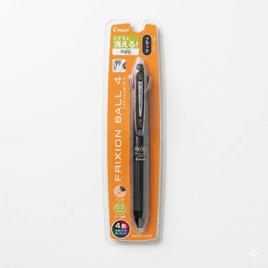 Pilot FriXion Ball 4 Erasable Ballpoint Pen – 4 Colour 0.5mm