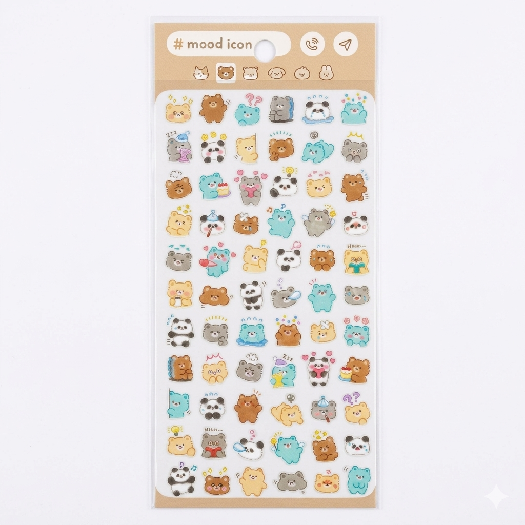 Japanese Kawaii Character Sticker Sheet –  Journaling & Scrapbooking Stickers