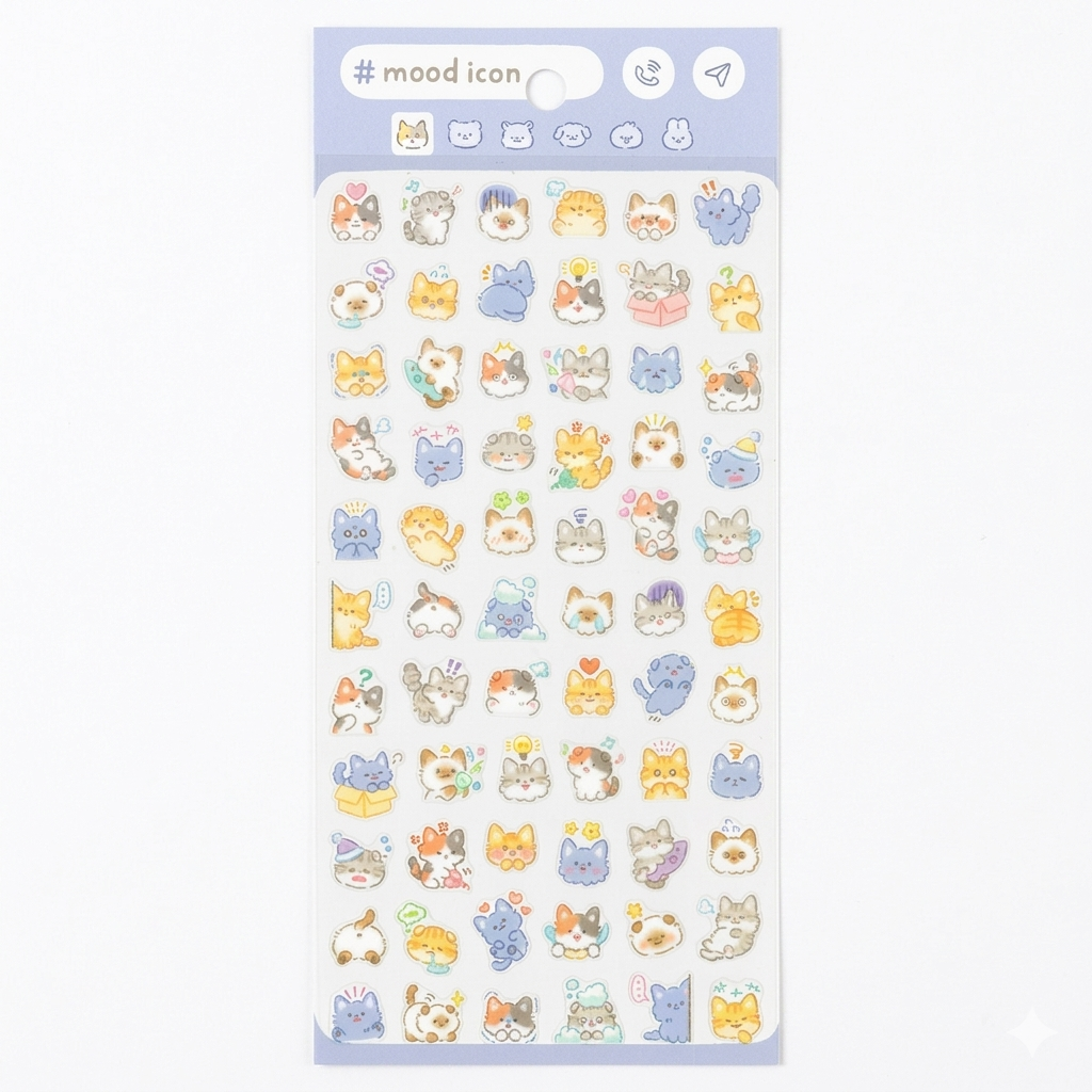 Japanese Kawaii Character Sticker Sheet –  Journaling & Scrapbooking Stickers