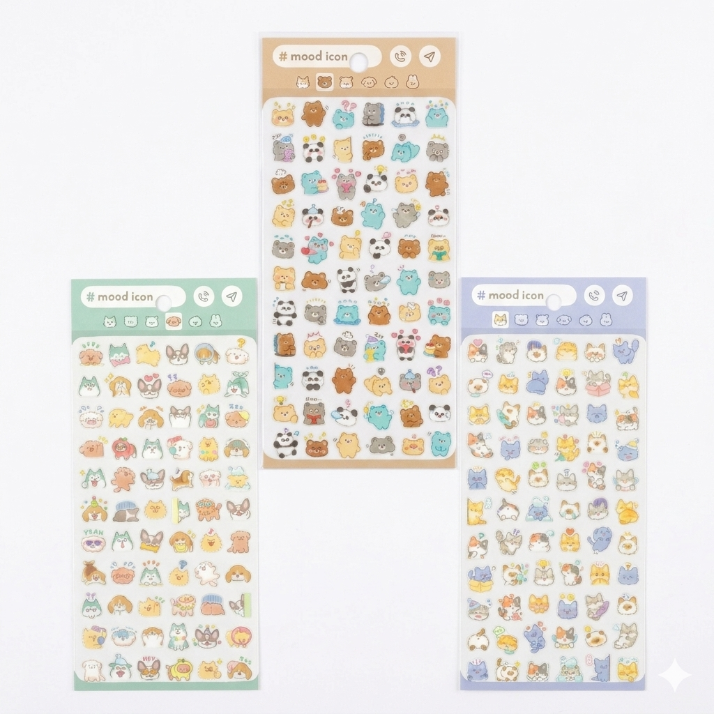 Japanese Kawaii Character Sticker Sheet –  Journaling & Scrapbooking Stickers