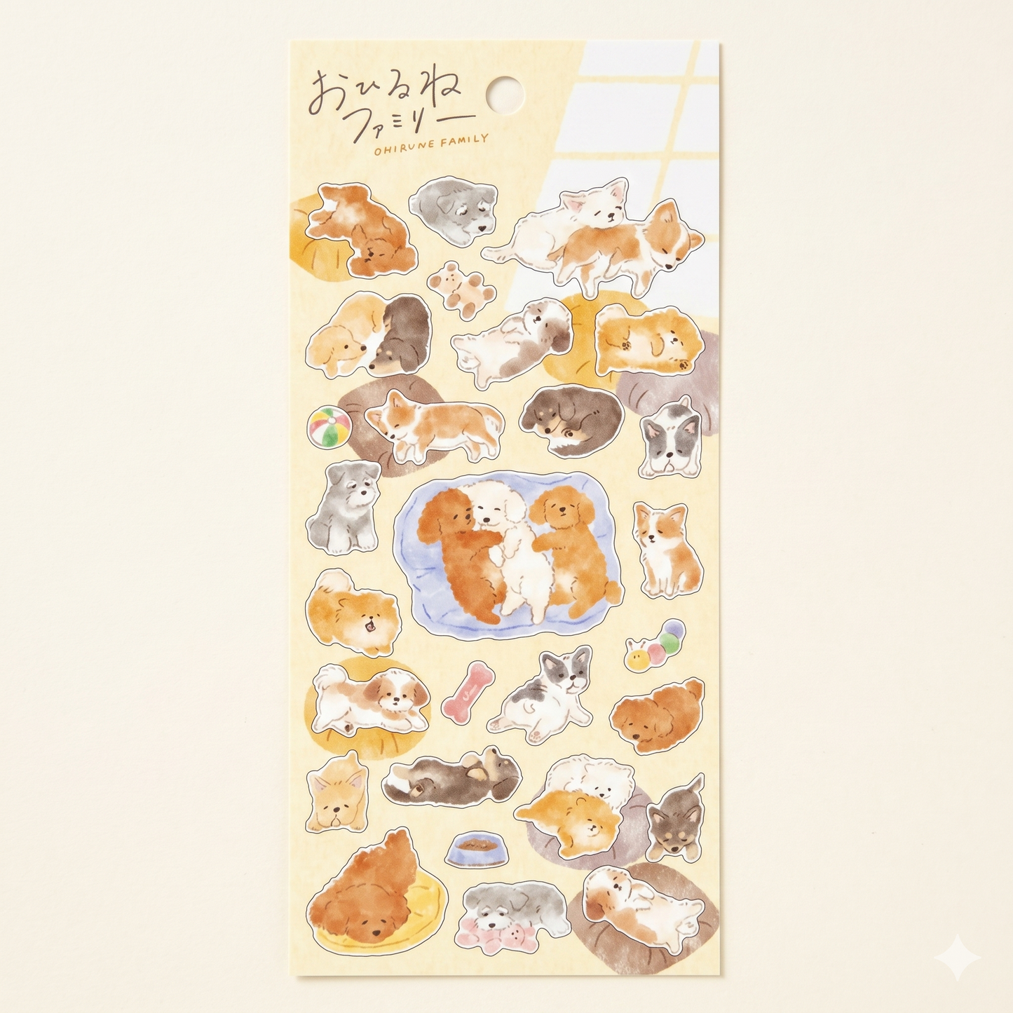 Japanese Kawaii Cat Sticker Sheet – Cute Animal Flake Stickers for Journaling & Scrapbooking