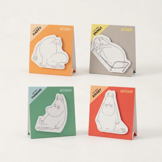 Moomin Expressive Character Die-Cut Mini Memo Pad
