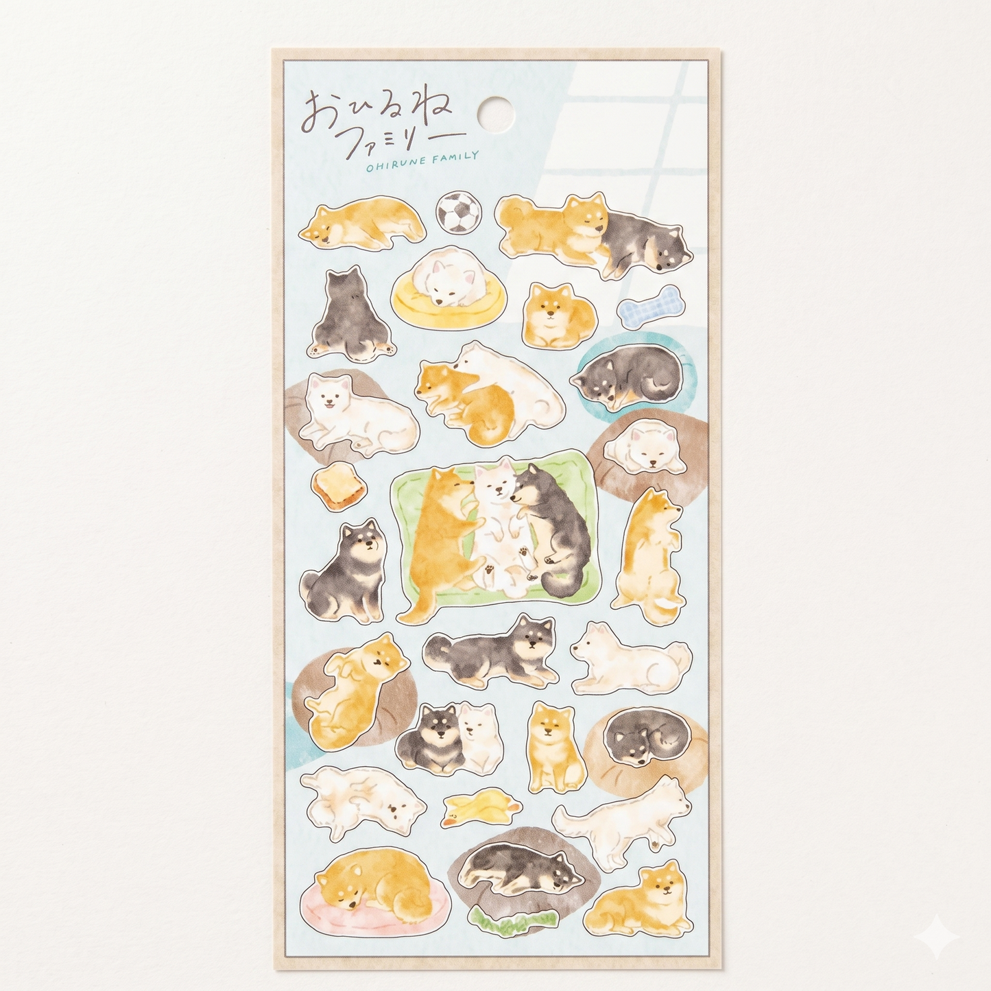 Japanese Kawaii Cat Sticker Sheet – Cute Animal Flake Stickers for Journaling & Scrapbooking